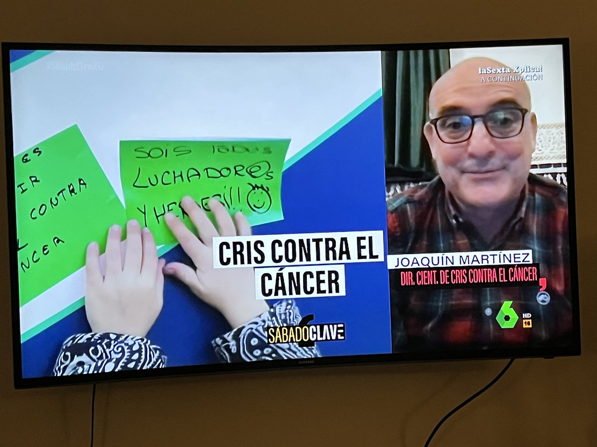 CrisGarciaBaylo's tweet photo. Es maravilloso ver a los investigadores top de @criscancer en prime time de @lasextaclave con @Veronicasanztv @EvaMCabrero1 @lauraherraiz 
#DiaMundialContraElCancer #Cambialahistoriadelcancer
#investigamosganamos https://t.co/a7iD3hhQQa