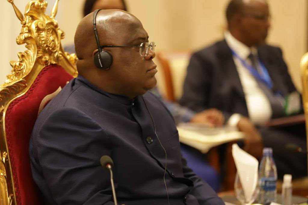 Presidence_RDC's tweet photo. #RDC 04.02.2023|#Bujumbura
Le Chef de l’État, Félix-Antoine Tshisekedi a participé, ce samedi, au Sommet extraordinaire de la C.A.E/E.A.C relatif à l’évaluation de la feuille de route de Luanda, après le refus du M23 de se retirer des localités congolaises. https://t.co/1j2SZFNw1T