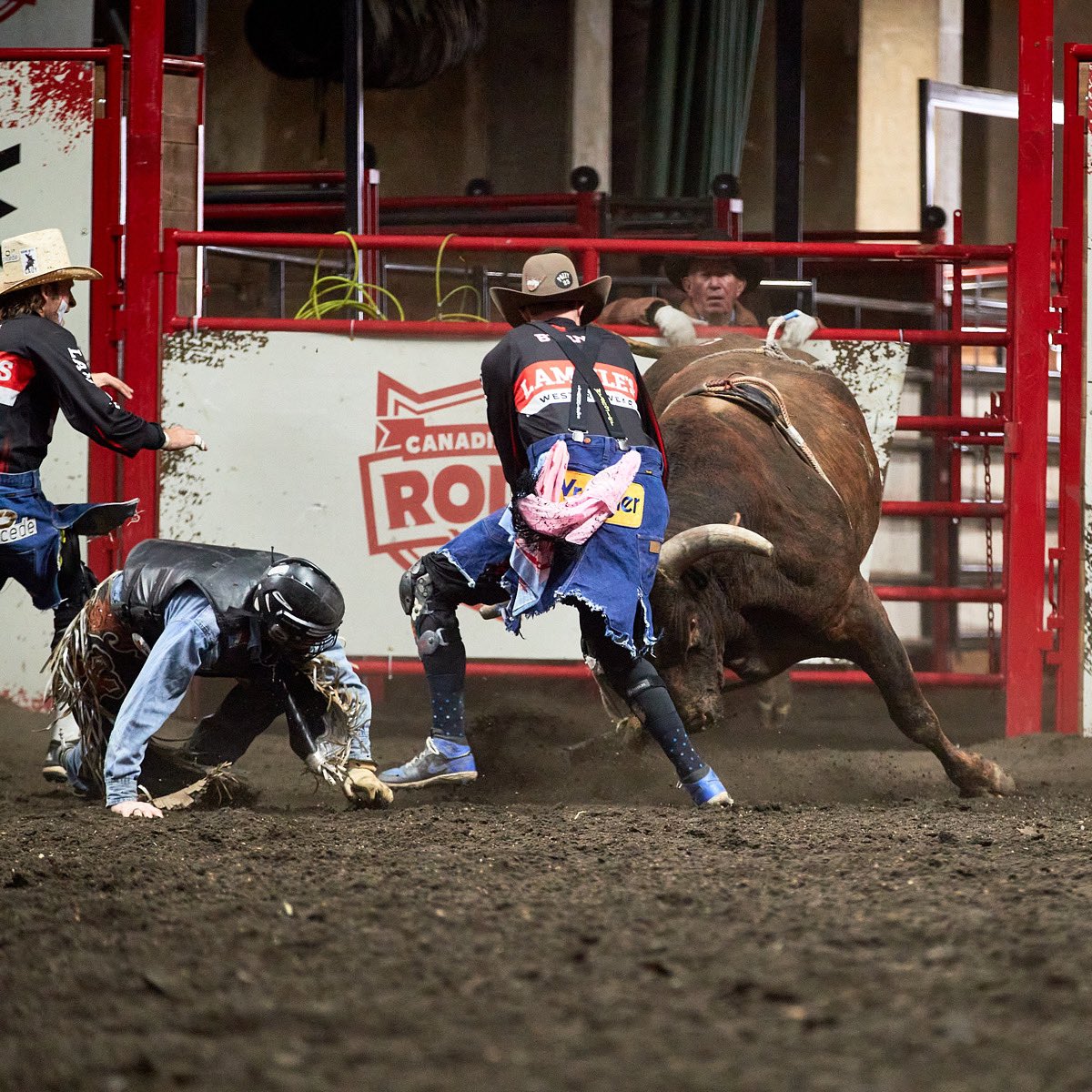 TannerByrne's tweet photo. Kicking off the 2023 @PBRCanada season tonight in Red Deer AB ๐๐ค #nfp .
โข
@RiversideDodge #riversidedodgepa @Wrangler #longlivecowboys @WranglerNetwork CTi Knee Braces #pbrcanada #pbr #bullriding #bullfighting #cowboyprotection #nfppodcast https://t.co/USWbu4cHgU