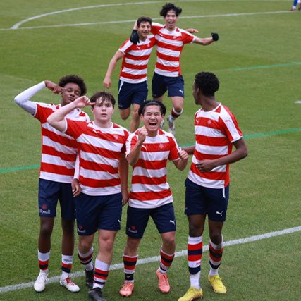 RossallSport's tweet photo. Another fantastic win for our HM XI on the road as they beat Millfield 4-1 in the HUDL League. Khalil grabbed a hat-trick with Keito getting the other goal. Amazing performance! https://t.co/DCpxrWOXIz