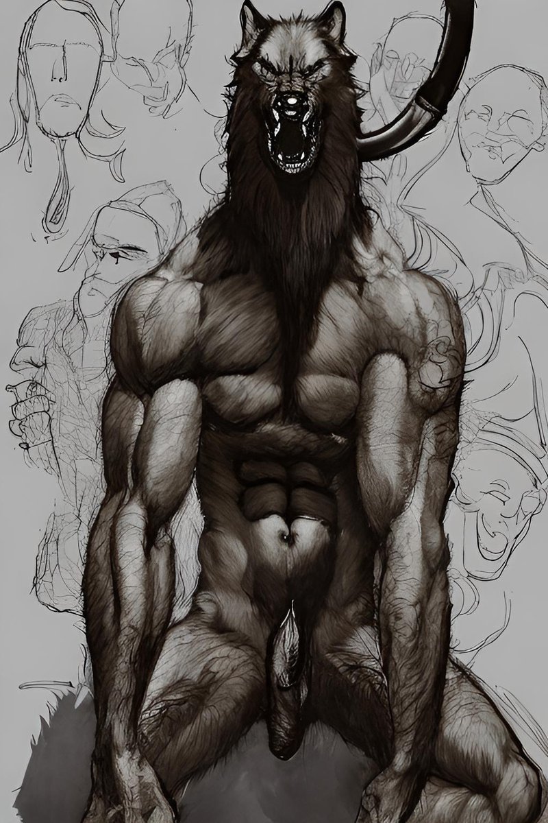 yard_dog43's tweet photo. Werewolf | Ai Stable Diffusion

#AIart #gay #stablediffusionart #nsfw #men #male #porn #Furry #Bara #FurryArt #AIFurryArt #StableDiffusion #StableDiffusionArt #nsfw #porn https://t.co/6H7swmV2Wv