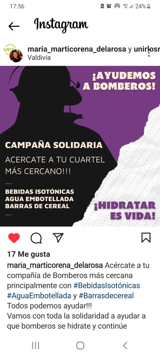 cupidorosado's tweet photo. @ivoncita_72 @GabrielBoric Vamos chilenos!
Somos uno.
#BoricNoEstaSolo 
#Bomberos 
#IncendiosIntencionales https://t.co/QMjMoeCuM4