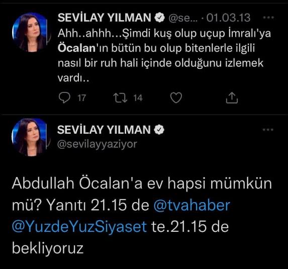 Buraya bir #SevilayYılman bırakıyorum.
#SevilayYılmanTutuklansın