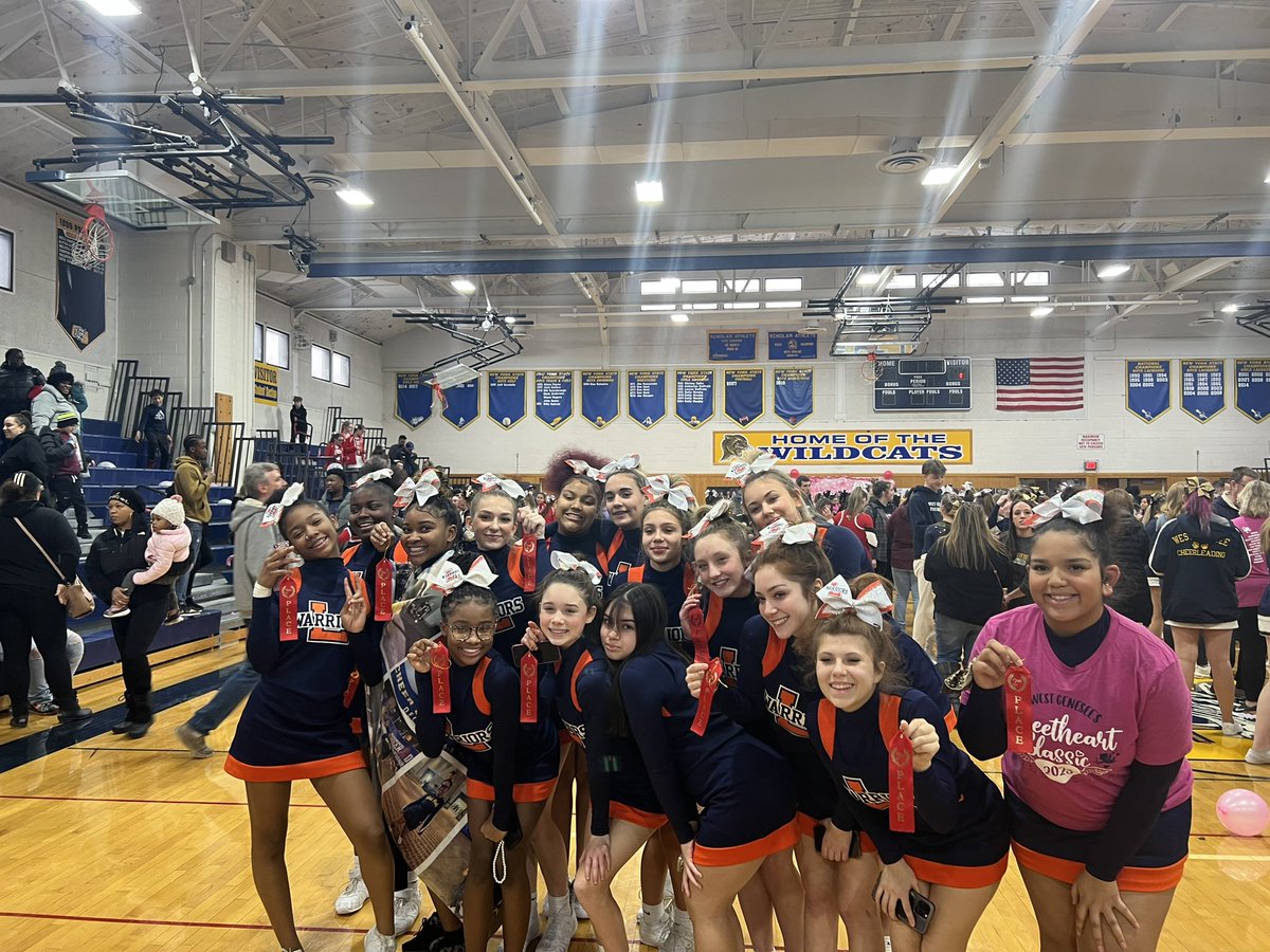 2nd place for both JV &amp; Varsity today! We can’t wait for next weekend🧡💙