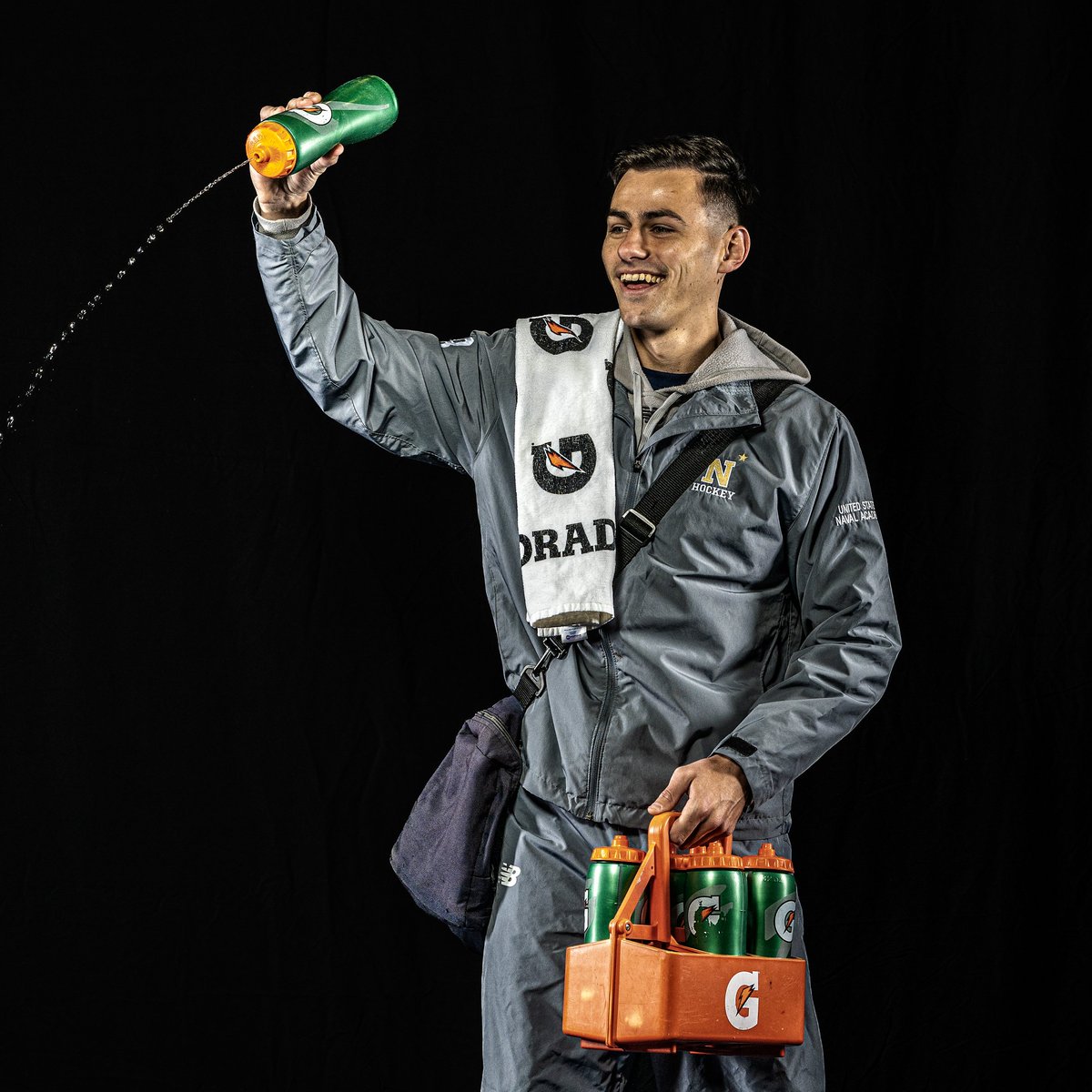 NavyHockey's tweet image. People often forget the effort behind the scenes to keep the magic alive. Today is International Hug A Navy Manager Day. #TrueStory