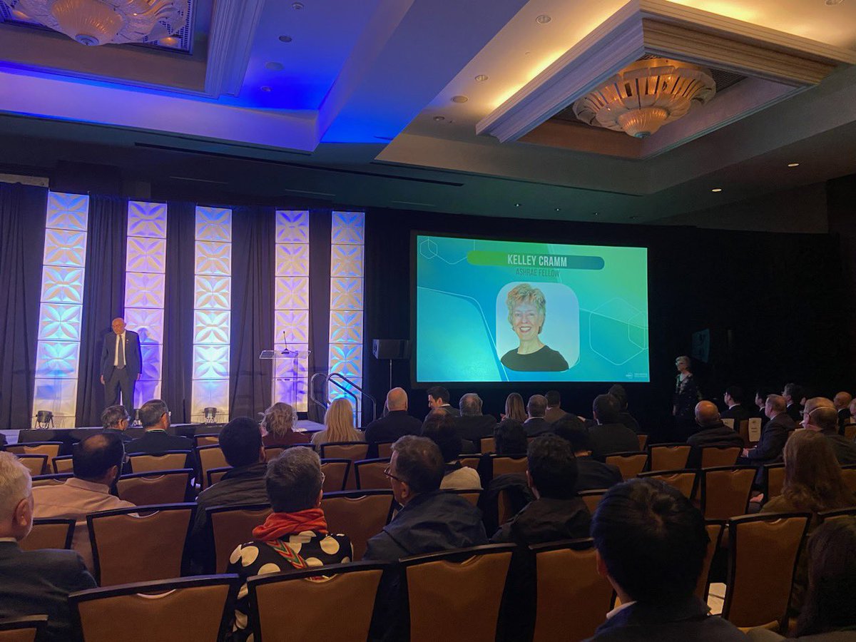 JenJewers's tweet photo. So thrilled for and proud of my @hendersonengs colleague Kelley Cramm on her well-deserved recognition as an ASHRAE Fellow at the 2023 ASHRAE Winter Conference in Atlanta, GA today. 

#ashrae #ashraefellow #engineering #womeninengineering https://t.co/20qT5bHz35