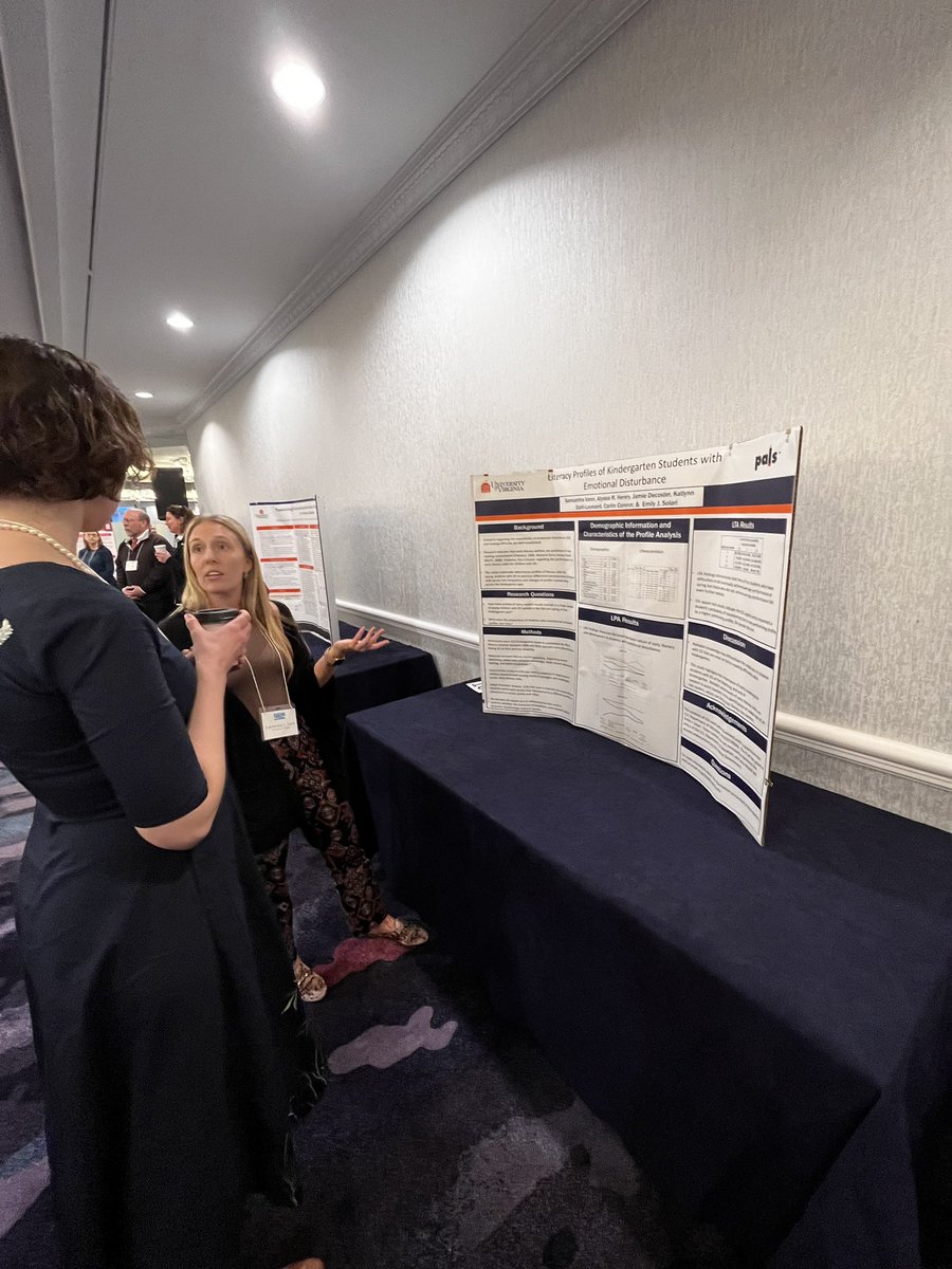 Reading research for the win! Our team sharing their work at #PCRC2023. Proud of all of these ladies. <a href="/Isabel_Vargas22/">Isabel Vargas-Bell</a> <a href="/CassidiRichmond/">Cassidi Richmond (she/her)</a> <a href="/AlishaDemchak/">Alisha Demchak</a>, Sam Vann &amp; Katie Wilburn.