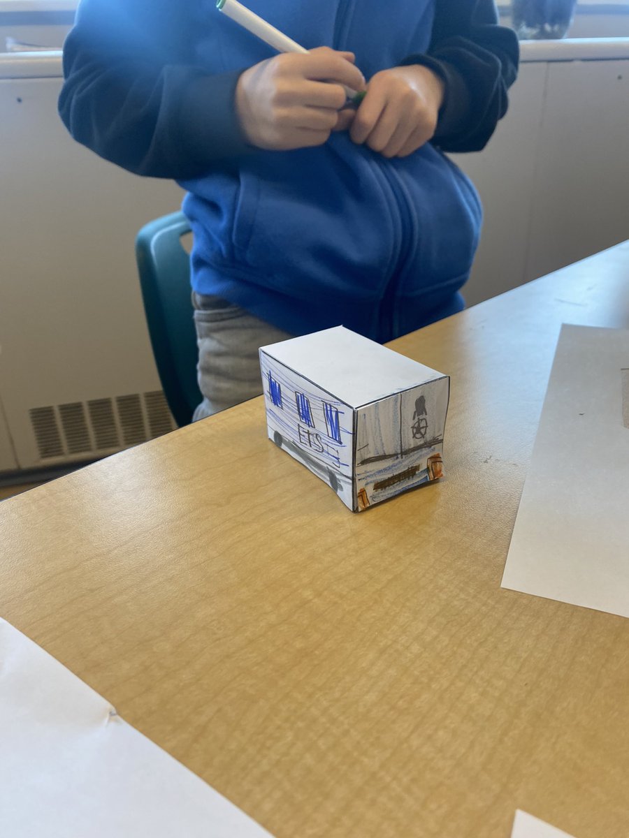 apsmola's tweet photo. Okay but how cute are these 3-D shape @takeETSalert and Edmonton LRT models. @avonmoreyeg #Grade1s have been learning at public transit at @CityHallSchool and decided to continue the learning at school! #createlearnexplore #thisismath https://t.co/LGQxGvU9Qa