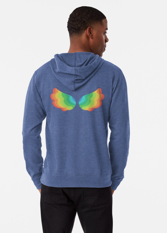 AOARTZ's tweet photo. New design added: Rainbow Wing Spirit logo. Check it out here: https://t.co/zYbuJmkQsn ❤️🧡💛💚💙💜

#redbubble #forsale #rainbow #pride #PrideMonth #Spirit #Wings #LogoDesign #decals #art #Pride2023 #loveit #magical #printondemand Get it printed on shirts, stickers, bags &amp; more! https://t.co/Y3WFfqdhJx