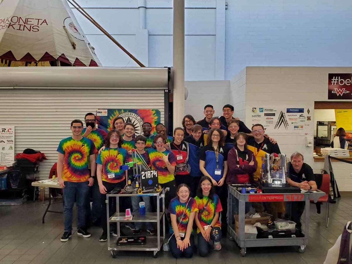 Tough day, but the two DRSS teams ended up on the same alliance for their last match...and set a record for the day.....for the most penalties in a match.  :)