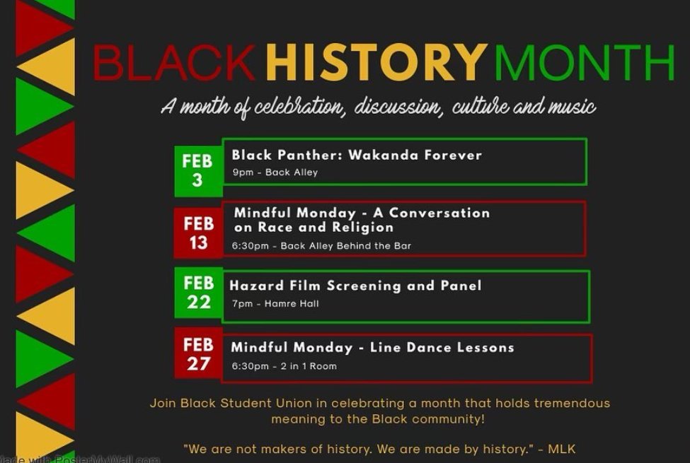 RSO Spotlight Saturday: Black Student Union 

Identify and highlight the diversity on Augustana's campus by having events, holding speeches, and discussing topics involving race that are pressing the society.

#WeAreAU | #GetInvolved