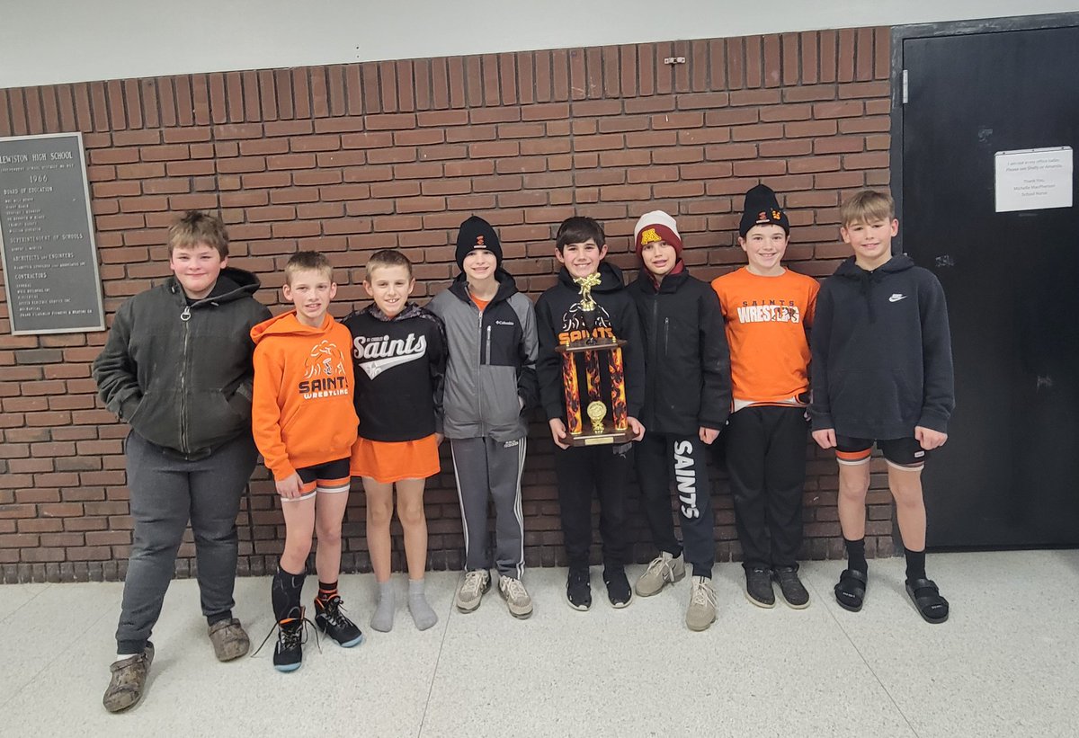 ProfeMueller's tweet image. The youth wrestling team placed 2nd today at Lewiston-Altura. The team had great matches. Our future SC wrestlers are working hard this season!