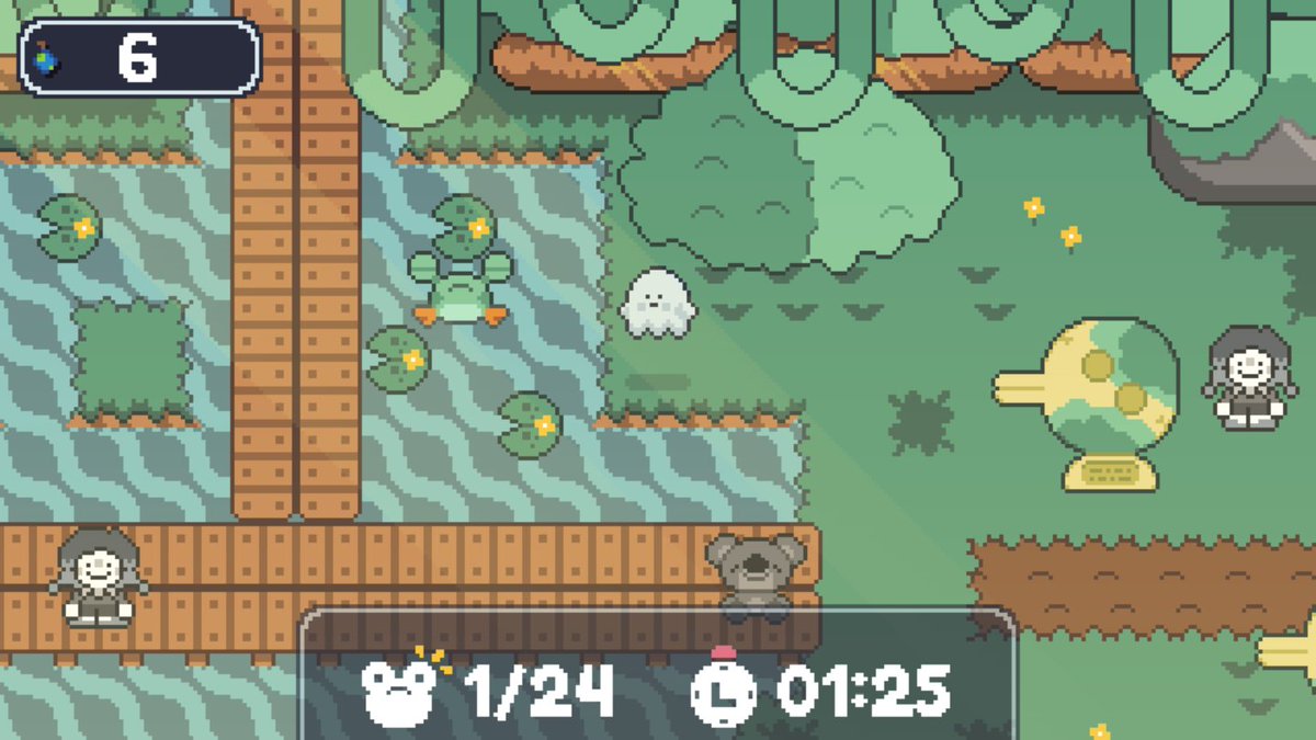 Kaboppel's tweet image. New images of Lilypad Ponds from Glowtown 2 👀🐸
#screenshotsaturday #godot #gamedev #indiedev #godotengine #indiegame #pixelart