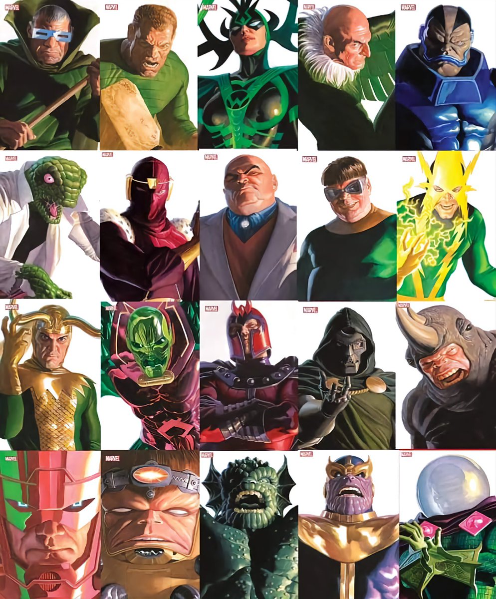 FinalBossComics's tweet photo. Alex Ross #Timeless Villain variants are coming soon.

Reserve your today to guarantee your copy.

Check out the last picture for a list of which villain is on which cover.

#Marvel #AlexRoss #Comics #ComicBooks #FinalBossComics #FinalBossFamily #FinalBoss https://t.co/je6YzRBacC