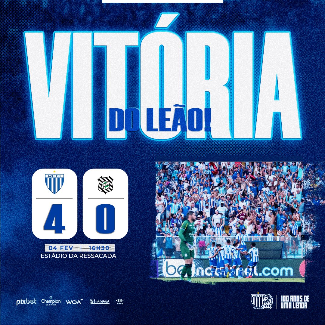 Avaí Futebol Clube (@avaifc) on Twitter photo ACAAAAAAAAAABOU O PASSEIO NA RESSACADA!
<a href="/AvaiFC/">Avaí Futebol Clube</a> 4x0 <a href="/FigueirenseFC/">Figueirense FC</a>
COMEMORE MUITO,
NAÇÃO AVAIANA!
#100AnosDeUmaLenda
bit.ly/3lbGQdD ACAAAAAAAAAABOU O PASSEIO NA RESSACADA!
<a href="/AvaiFC/">Avaí Futebol Clube</a> 4x0 <a href="/FigueirenseFC/">Figueirense FC</a>
COMEMORE MUITO,
NAÇÃO AVAIANA!
#100AnosDeUmaLenda
bit.ly/3lbGQdD