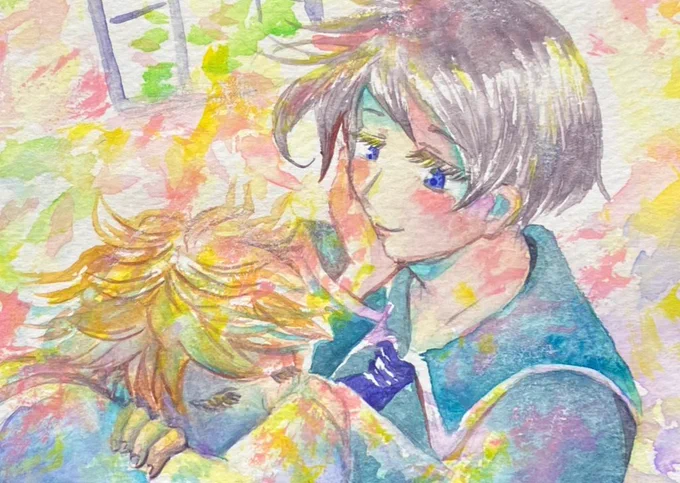 オルフェさんの世界観的に塗り方をいつもより踏み込んで塗ってたりします。まだまだだなと思うけど色の置き方を一筆ずつ変化が出るように。印象派的な目に見えない空気の出し方。難しいけど前より良くなってきてる気がする。もっと追求したいなぁ。 