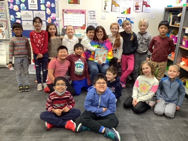 MFooden's tweet photo. Doing what I love to do! Reading to a classroom full of excited learners! Thank you @savviteacher for having me as your mystery reader ❤️ https://t.co/UpDBI21D0i