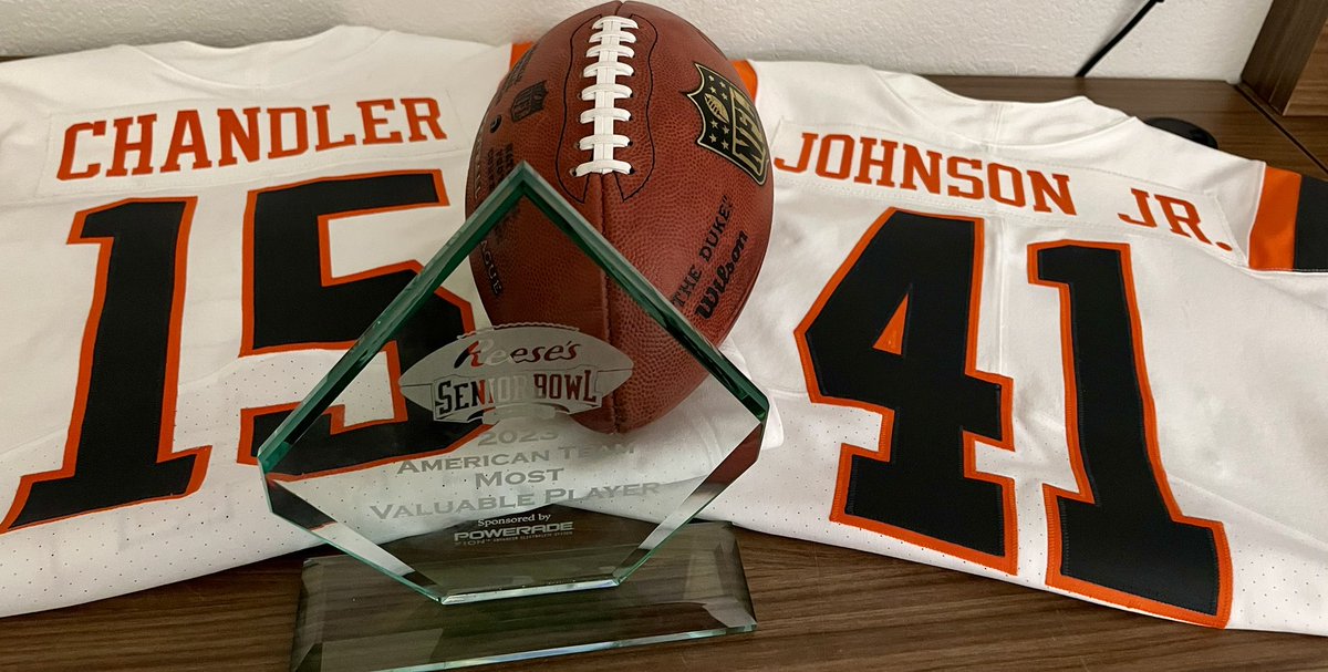 Anthony Johnson Jr. (Shram) (@aj_ballout) on Twitter photo Thanks you <a href="/seniorbowl/">Panini Senior Bowl</a> for the honorable gesture to allow me to honor and represent my brothers! Thanks to @JimNagy_SB for awarding me with American Team MVP. What an unbelievable experience here in Mobile!! #11541 #LLDP #LLLD #LLDC Thanks you <a href="/seniorbowl/">Panini Senior Bowl</a> for the honorable gesture to allow me to honor and represent my brothers! Thanks to @JimNagy_SB for awarding me with American Team MVP. What an unbelievable experience here in Mobile!! #11541 #LLDP #LLLD #LLDC