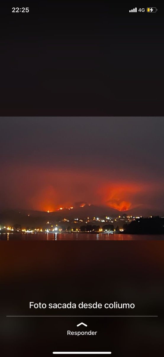 A esta hora sector cerro menque tome . Imagen tomada desde coliumo desde pesquero que van saliendo a pescar . <a href="/CEspinozaQ/">Cristofer Espinoza</a>