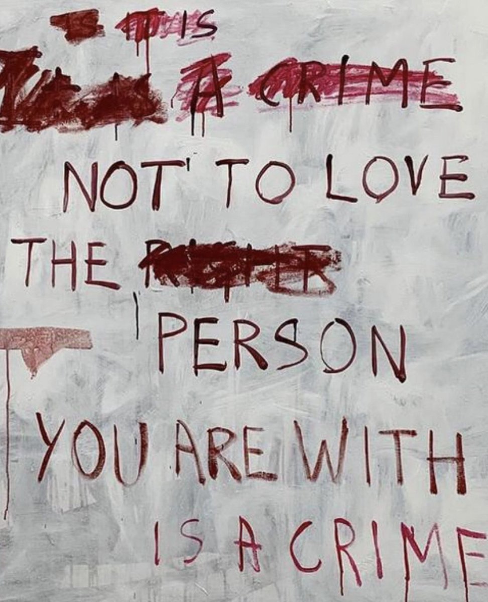 #TraceyEmin 1963, Reino Unido

'Not to love the person you are with is a crime.'