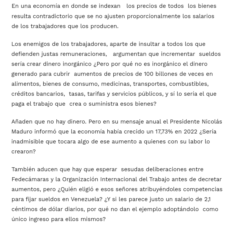 lubrio's tweet image. "Precios y salarios", artículo de Luis Britto García publicado este sábado. Está espectacular.

Léelo aquí: 👉👉👉ultimasnoticias.com.ve/noticias/pare-…

Aquí les dejo un fragmento: