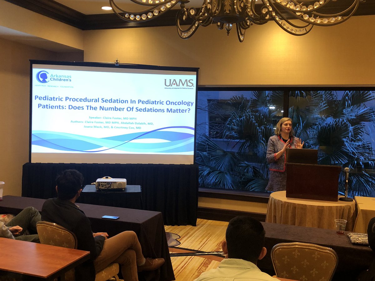 Ron Sanders Jr., MD, MS (@ronsandersmdms) on Twitter photo Dr. Claire Foster reporting on the safe use of medications on the Pediatric Sedation Service #SSPR2023 #PedsICU <a href="/archildrens/">Arkansas Children's</a> @UAMSPeds Dr. Claire Foster reporting on the safe use of medications on the Pediatric Sedation Service #SSPR2023 #PedsICU <a href="/archildrens/">Arkansas Children's</a> @UAMSPeds