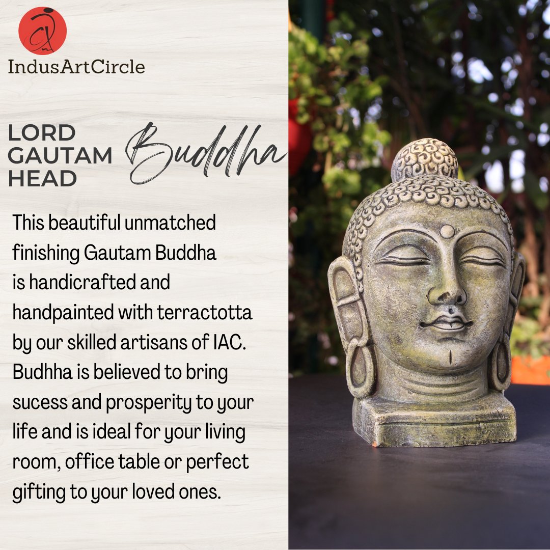 indusartcircle_'s tweet photo. This Buddha Head showpiece from Indus Art Circle in Laughing posture is made exclusively from Terracotta and is Handcrafted by skilled artisans.
#indusartcircle #homedecor #buddhahead #budhhadecor #teamiac #buddhastatue #laughingbuddha #smallbusiness #buysmallbusiness #terracotta https://t.co/vonINmATLe