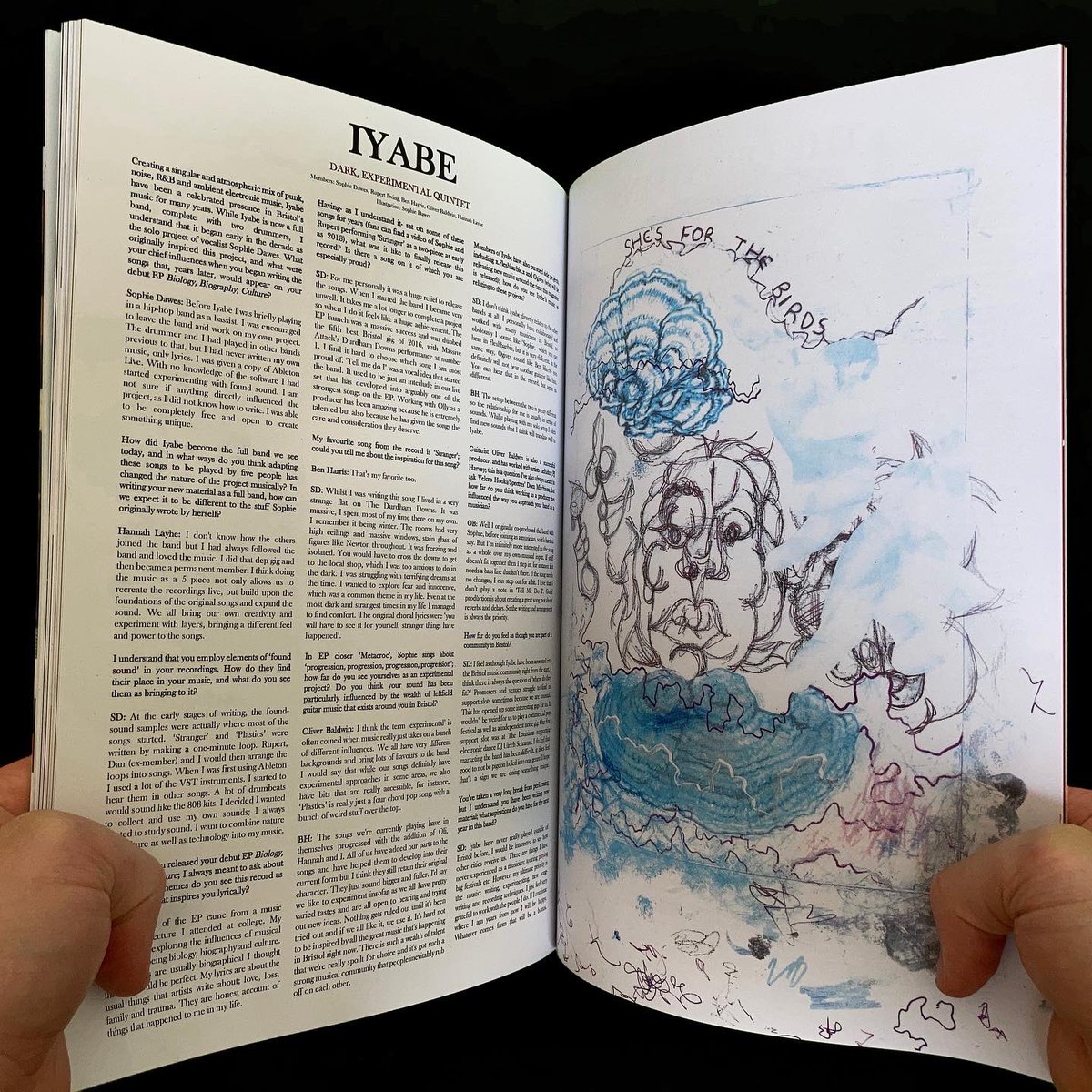 BristolGerm's tweet photo. FINAL ISSUE LAUNCHED TUESDAY!!! Final show tix / copies of Chapter IV running low - seize here: https://t.co/l8DCFQFVoX
From the archive, @iyabeband in Chapter III illustrated by Sophie Dawes https://t.co/9d8UWyOwcq