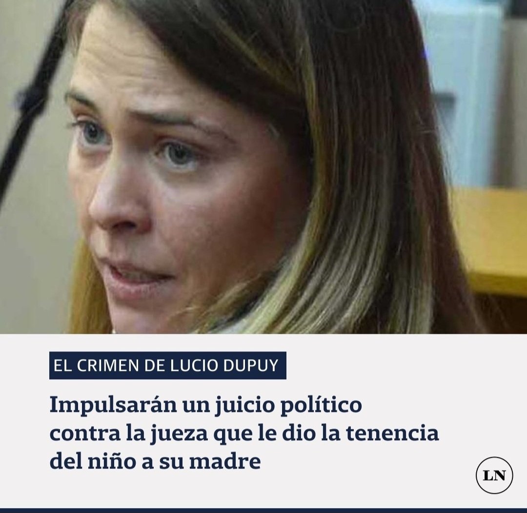 Sigamos de cerca este Juicio Político para que sea real y no aparente!! Esta sentencia es tan importante como la condena a las autoras materiales de la muerte de Lucio!! 🙏🙏🙏