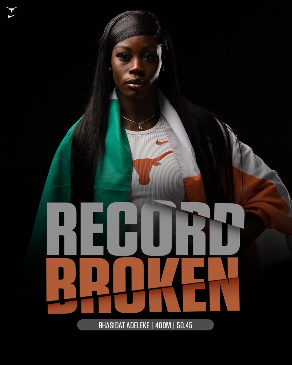 HerSportDotIE's tweet photo. ɪɴᴄʀᴇᴅɪʙʟᴇ

Rhasidat Adeleke ran the FASTEST 400m by an Irish woman IN HISTORY. 

50.45 is the fastest Irish indoor AND outdoor time ever - breaking Karen Shinkins record by 1.13s.

✔ World Leader 🌎 
✔ National Irish Record 🇮🇪 
✔ Third fastest NCAA 400m of all-time https://t.co/5uKyVsX1PE