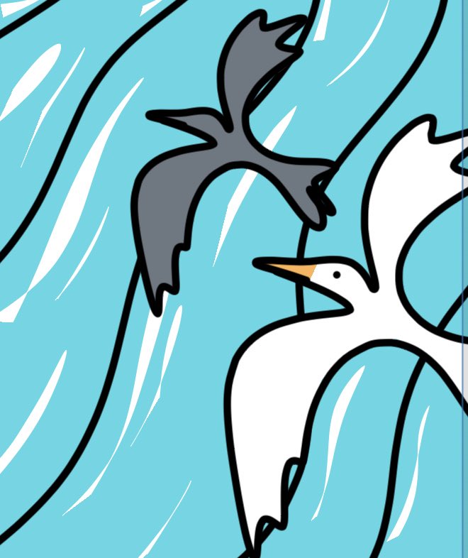 i_ppitsu's tweet photo. ...&amp;かもめ
        ...&amp;seagull

#dijgtalart #popart #drawing #nft #イラスト #illustrations #doodle https://t.co/ebWuv1RNLf