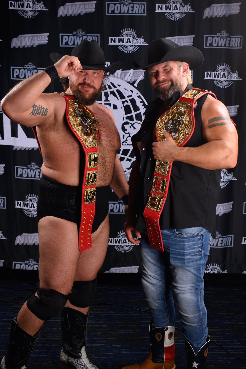 AjCazana's tweet photo. Who's going to be the first to have the #NEW @nwa US Tag Team Champions defend the titles at their show?

@AdorableAA 

📸: @deadlumens 

#nwa #nwapowerrr #prowrestling #NWAUSA #wrestling #TrendingNow #Trending #viral #bfyp #FYP #onlyfans https://t.co/YKpVuB251m