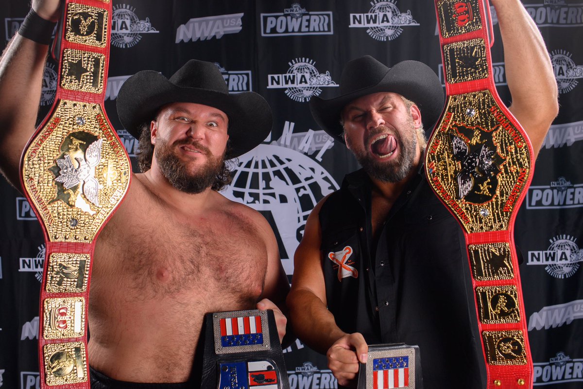 Who's going to be the first to have the #NEW <a href="/nwa/">NWA</a> US Tag Team Champions defend the titles at their show?

<a href="/AdorableAA/">🐈</a> 

📸: <a href="/deadlumens/">deadlumens</a> 

#nwa #nwapowerrr #prowrestling #NWAUSA #wrestling #TrendingNow #Trending #viral #bfyp #FYP #onlyfans