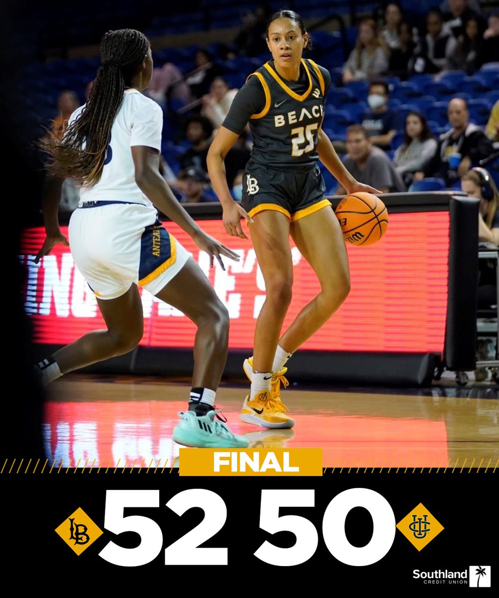 BEACH WIN!!!!

<a href="/LBSUWBB/">Long Beach State Women's Basketball</a> takes over first place in the <a href="/BigWestSports/">The Big West</a> standings with a 52-50 win over UC Irvine #GoBeach #Connected