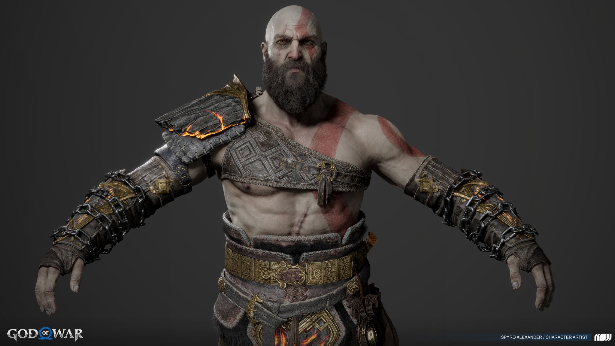 God of War 2018 Kratos - All Armor Sets - 3D model by