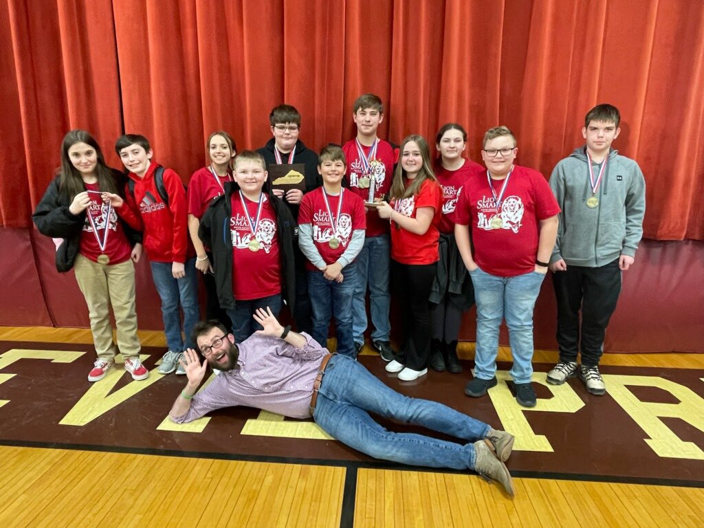BCMSBoyd's tweet photo. Big congratulations to the BCMS Academic Team for finishing up 3rd place after some amazing individual test performances and a 2nd place finish in Quick Recall!! @BoydCoSuper @BCMS_Principal @BCPSdistrict https://t.co/sPrLwmPDxP