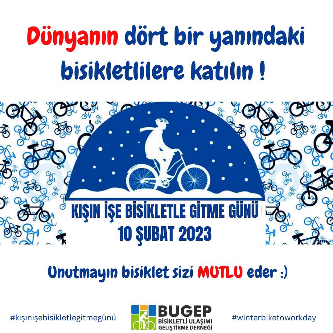 Bugep_'s tweet photo. #bugep #bisiklet #işebisikletle #kışınişebisikletlegitmegünü #winterbiketoworkday #bisikletliulaşım #biketowork https://t.co/Fug2VGTbbH