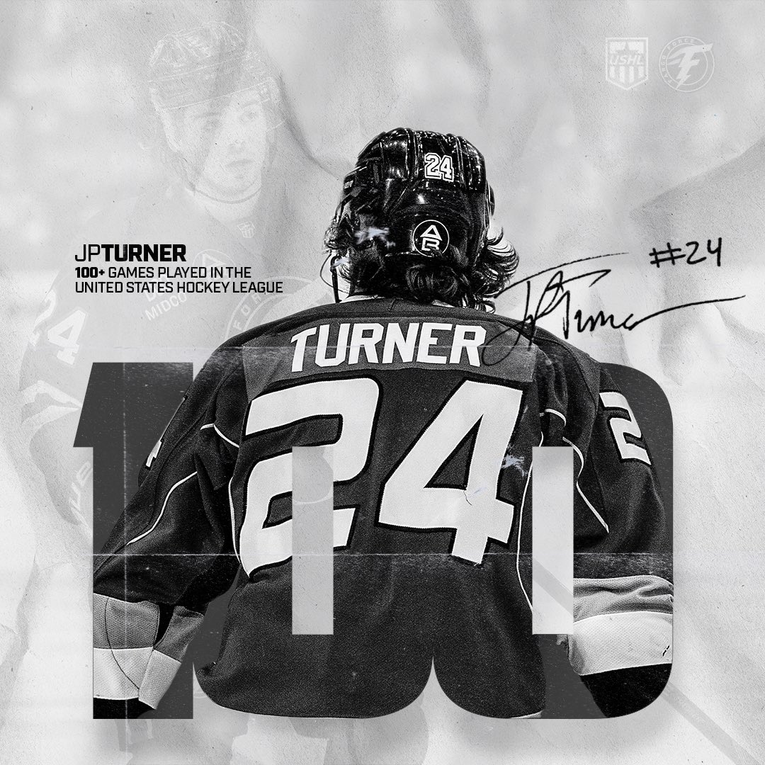 FargoForce's tweet photo. Congratulations to Force forwards JP Turner and Cole Knuble on hitting the 100 game milestone! 

@c_knubz22 will play in his 100th USHL game tonight, @jpturner16 hit the milestone back on December 17th, tonight will be his 114th USHL game!

#ForceNation⚡️ | #StarsRise https://t.co/BQ7sGWA0Vl