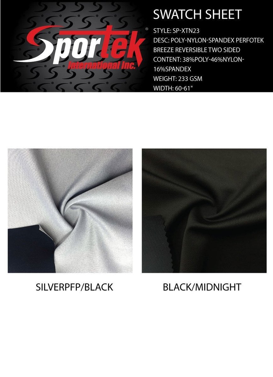 SportekInternat's tweet image. 🐣. Offer Xtras! SP-XTN23 Poly Nylon Spandex Perfotek breeze reversible two-sided for $5.00 #sublimation #printeddesign