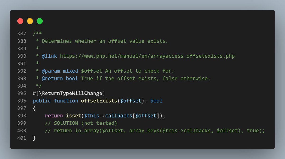 MediaBox_LV's tweet photo. Uzinstalēju #PHP 8.2.2 (#Docker, protams) un uznāca slinkums:
(pagaidu risinājums un ne līdz galam notestēts īstais risinājums, kurš nemet kļūdu)
#ReturnTypeWillChange https://t.co/beNSR6oZE6