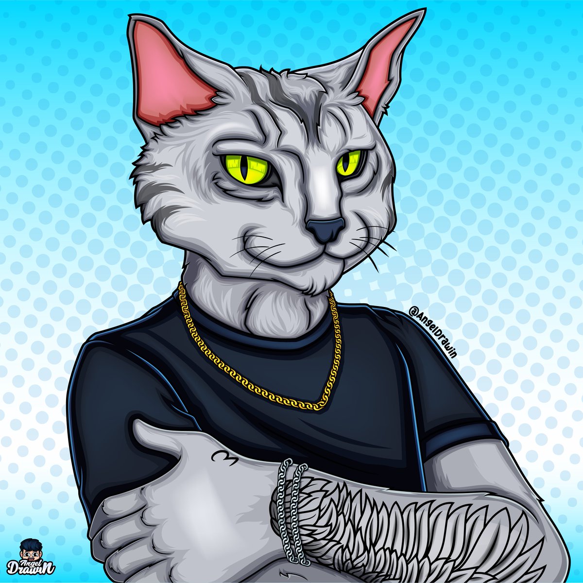 SoyAngelDrawin's tweet photo. El día de hoy les comparto este Gato Antropomórfico que me han comisionado y me ha gustado mucho hacer!! Espero les guste  🐱🎮 #FelizSabado https://t.co/Sfk4C126rw