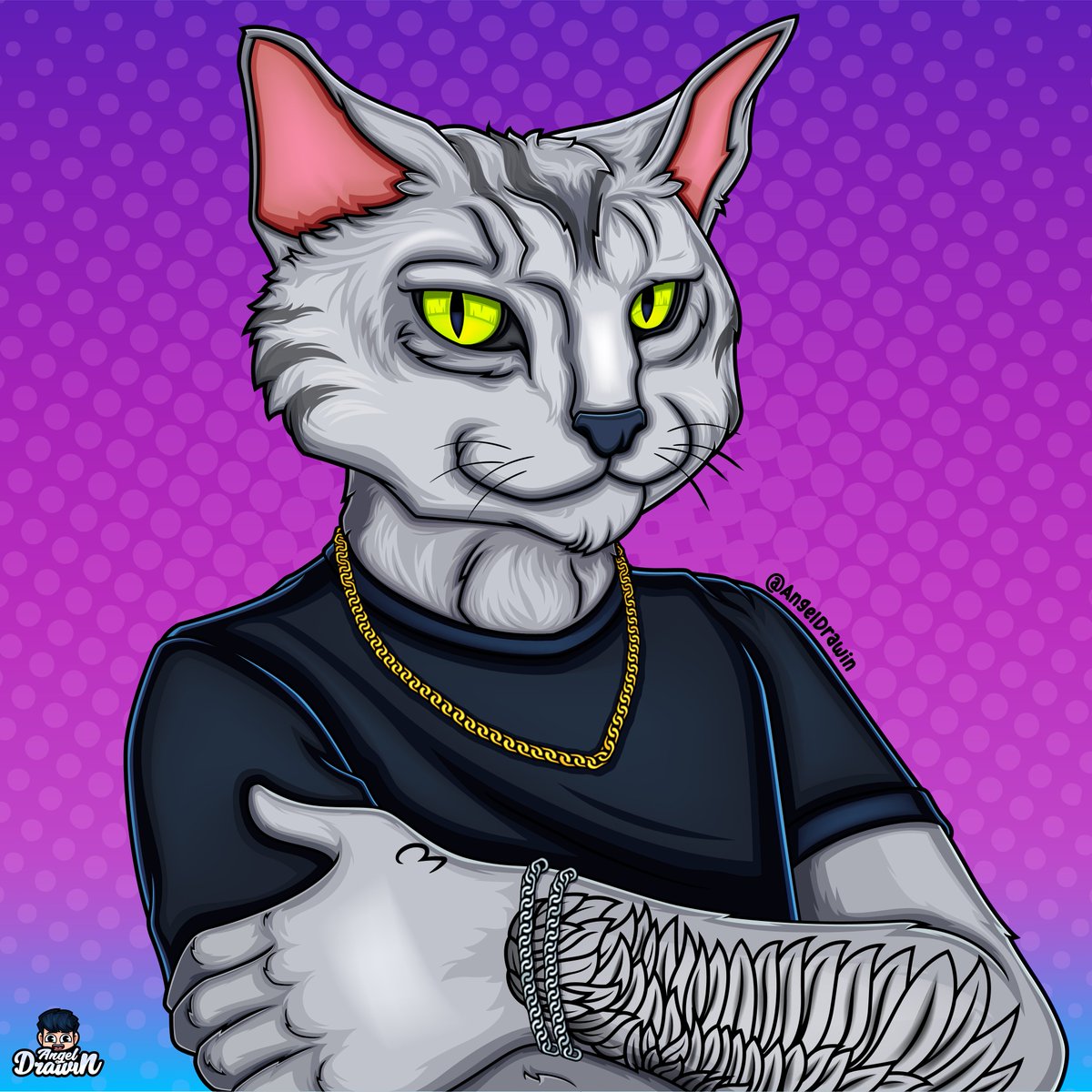 SoyAngelDrawin's tweet photo. El día de hoy les comparto este Gato Antropomórfico que me han comisionado y me ha gustado mucho hacer!! Espero les guste  🐱🎮 #FelizSabado https://t.co/Sfk4C126rw