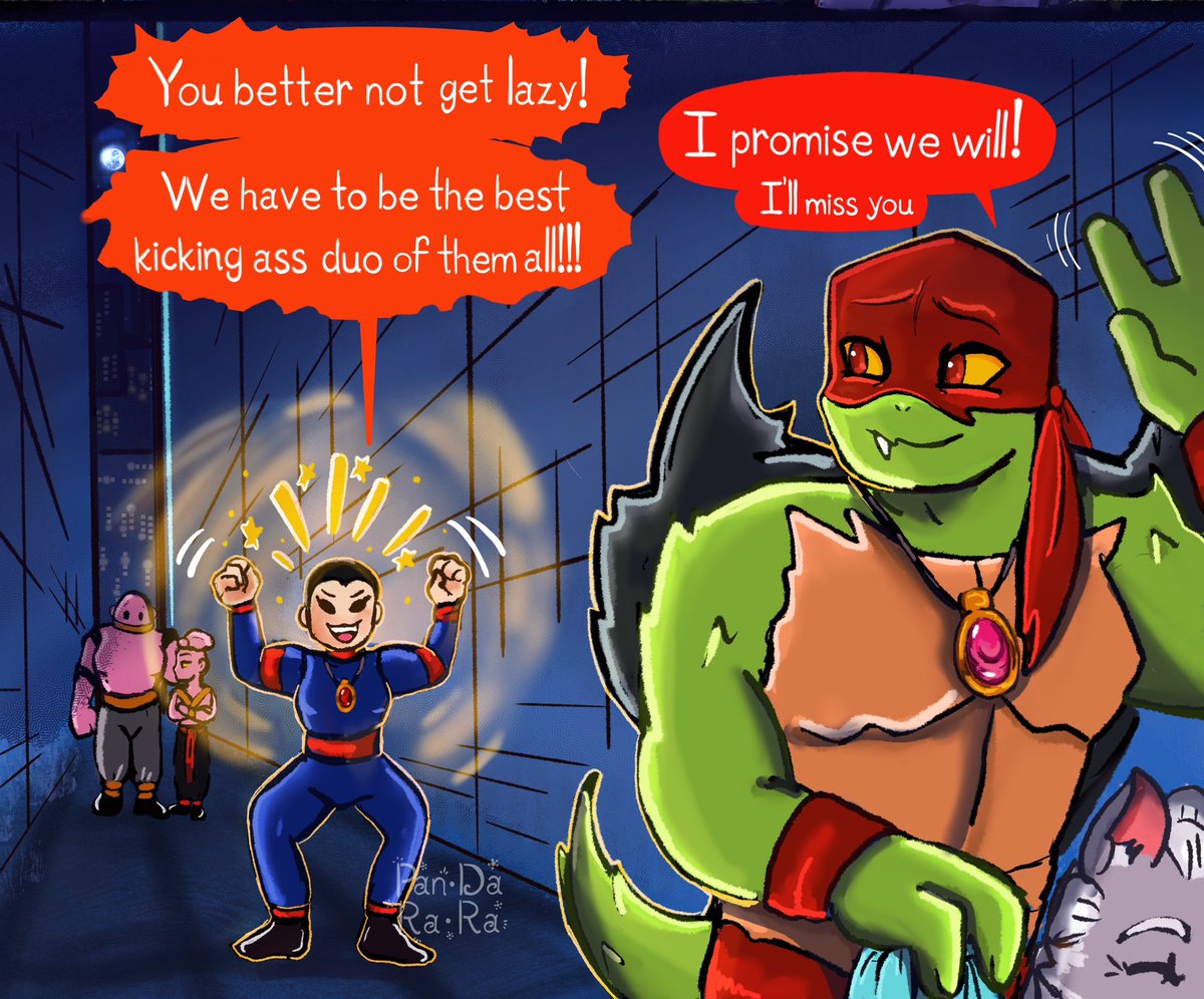 PanDoRa_TtO's tweet photo. Saying goodbye Raph and Casey part 2
#rottmnt #rottmntau #RiseOfTheDimensionSlayersAu #baronjitsu #rottmntau #SaveRiseoftheTMNT #rottmntraph #rottmntcasey #barondraxum #raphcasey https://t.co/MhBUEZOXs6