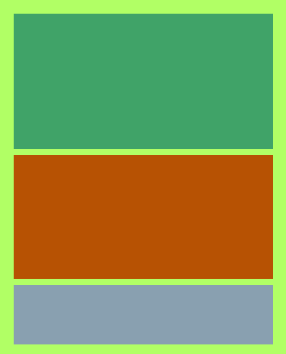 Rothko_Bot's tweet image. No. 16431 (Greenish, Burnt Siena, and Bluey Grey on Pale Lime Green)