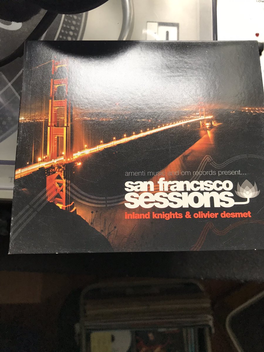 Moving the hundreds of soft cover cd’s and found this gem, san francisco sessions inland nights and olivier desmet #housemusicallnightlong