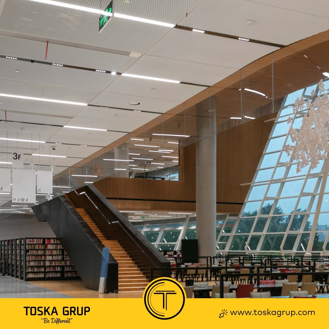 gruptoska's tweet photo. #MeshAsmaTavan hava akışını ve akustiği iyileştiriyor. Zarif tasarımı mekanı sofistike yapıyor. Kalite ve yenilik vizyonumuz devam ediyor. 

#MeshSuspendedCeiling improves airflow&amp;acoustics. Elegant design adds sophistication. Our vision of quality&amp;innovation continues. https://t.co/gxoMJ7hweh