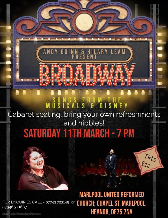 hilssinger's tweet photo. @AndyQuinn_Fire and I are doing a musicals/Disney night on March 11th. Ticket details below @DoubleTimeUK https://t.co/OgF4jhr09I