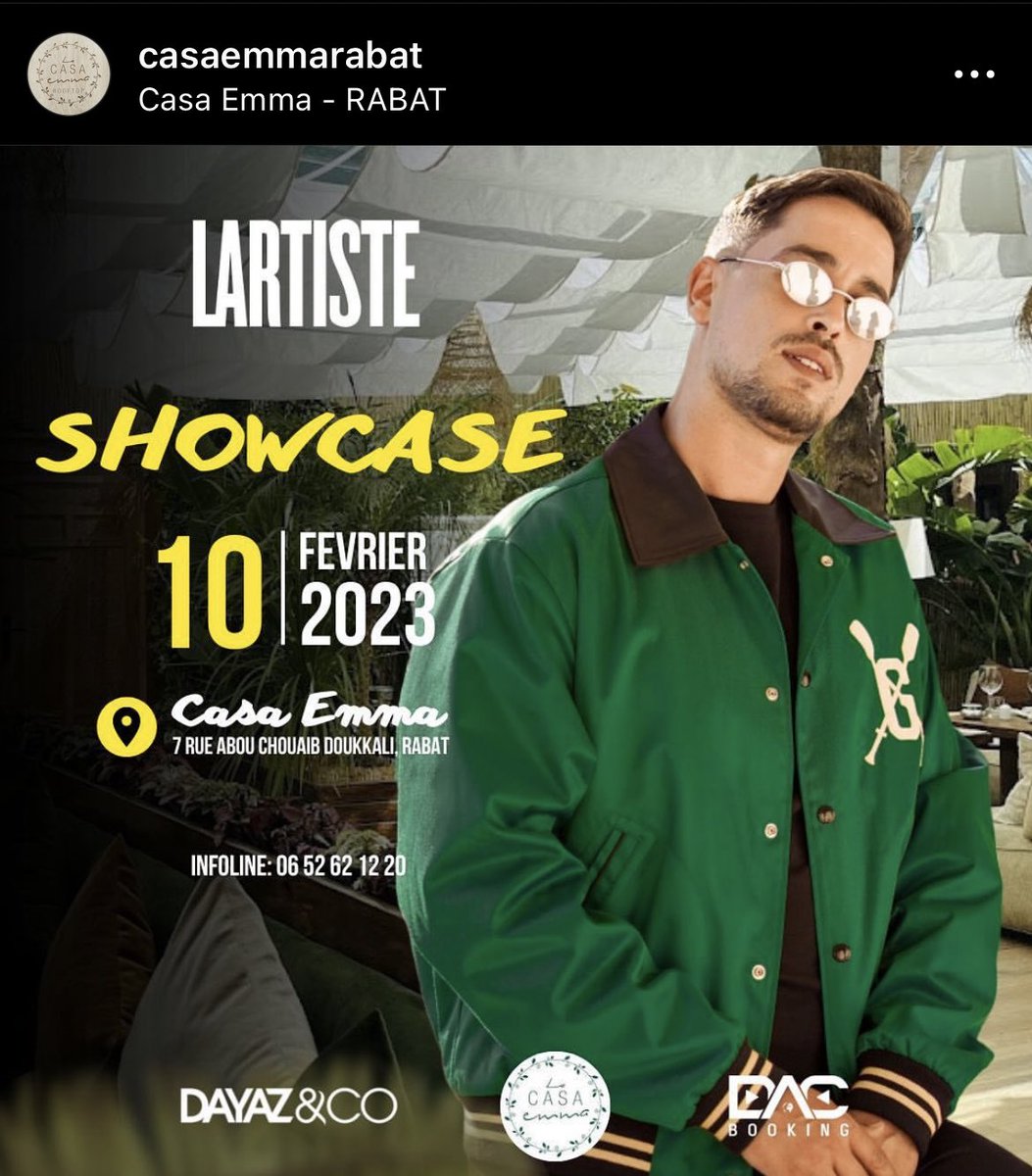 Lartiste fl3assima ce vendredi 10 février inchaAllah 😍