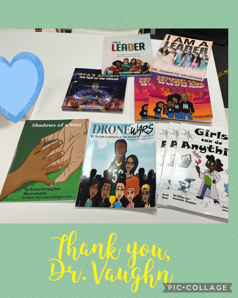 CallMeDrB's tweet image. @ConleyHillsCubs is so grateful for the amazing book donations from local author, @DrVaughan3! We can&apos;t wait until your visit to hear your inspiration behind some of the titles! @cooketrFCS @laustinmeti @DrTamaraCandis #BuildingGreatnessTogether #BookLovers #Read2Succeed 📚⭐️📖💙