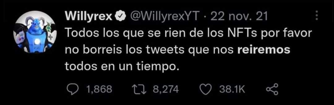 DaryTalCual's tweet photo. Hola @WillyrexYT ¿te ries de mi o nos reimos de ti? https://t.co/HDspVZHIqc